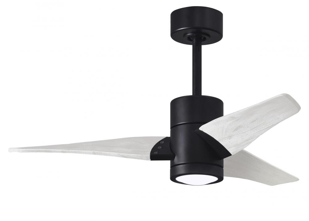 Super Janet - 42" Ceiling Fan - Integrated LED - Matte Black Finish - Matte White Blades
