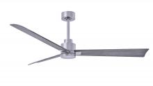 Matthews Fan Company AK-BN-BW-56 - Alessandra-56" Three Blade Transitional Ceiling Fan-Brushed Nickel Finish-Barn Wood Tone Blades