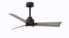 Matthews Fan Company AKLK-BK-GA-42 - Alessandra-42" Three Blade Transitional Ceiling Fan-5CCT Integrated LED-Matte Black Finish