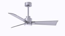 Matthews Fan Company AKLK-BN-BN-42 - Alessandra-42" Three Blade Transitional Ceiling Fan-5CCT Integrated LED-Brushed Nickel Finish
