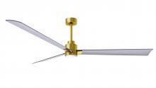 Matthews Fan Company AKLK-BRBR-BN-72 - Alessandra-72" Three Blade Transitional Ceiling Fan-5CCT Integrated LED-Brushed Brass Finish