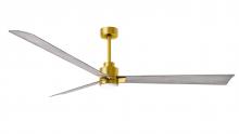 Matthews Fan Company AKLK-BRBR-BW-72 - Alessandra-72" Three Blade Transitional Ceiling Fan-5CCT Integrated LED-Brushed Brass Finish
