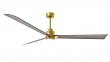 Matthews Fan Company AKLK-BRBR-GA-72 - Alessandra-72" Three Blade Transitional Ceiling Fan-5CCT Integrated LED-Brushed Brass Finish