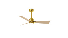 Matthews Fan Company AKLK-BRBR-LM-42 - Alessandra-42" Three Blade Transitional Ceiling Fan-5CCT Integrated LED-Brushed Brass Finish