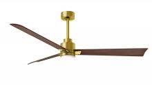 Matthews Fan Company AKLK-BRBR-WN-56 - Alessandra-56" Three Blade Transitional Ceiling Fan-5CCT Integrated LED-Brushed Brass Finish
