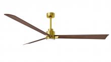 Matthews Fan Company AKLK-BRBR-WN-72 - Alessandra-72" Three Blade Transitional Ceiling Fan-5CCT Integrated LED-Brushed Brass Finish