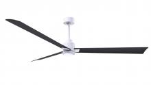 Matthews Fan Company AKLK-MWH-BK-72 - Alessandra-72" Three Blade Transitional Ceiling Fan-5CCT Integrated LED-Matte White Finish