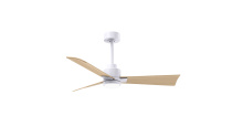 Matthews Fan Company AKLK-MWH-LM-42 - Alessandra-42" Three Blade Transitional Ceiling Fan-5CCT Integrated LED-Matte White Finish