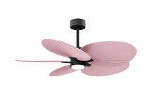 Matthews Fan Company AKTPLK-BK-PI - Alessandra Tropical - Five Blade Ceiling Fan - 5CCT Integrated LED - Matte Black Finish