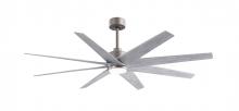 Matthews Fan Company ANLK-BN-BW-64 - Ariella - Eight Blade Ceiling Fan - 5CCT Integrated LED - Brushed Nickel Finish
