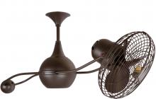 Matthews Fan Company B2K-BZZT-MTL - Brisa 2000 - Rotational Ceiling Fan - Bronzette Finish - Metal Blades