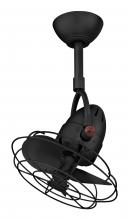 Matthews Fan Company DI-BK-MTL - Diane - Oscillating Directional Ceiling Fan - Matte Black Finish - Matte Black Metal Blades
