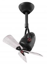 Matthews Fan Company DI-BK-WDBW - Diane - Oscillating Directional Ceiling Fan - Matte Black Finish - Barn Wood Tone Wood Blades