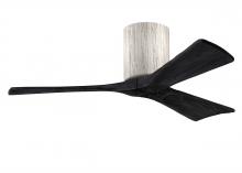 Matthews Fan Company IR3H-BW-BK-42 - Irene-3H - Three Blade Flush Mount Paddle Fan - 42" - Barn Wood Finish - Matte Black Blades