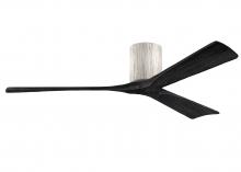 Matthews Fan Company IR3H-BW-BK-60 - Irene-3H - Three Blade Flush Mount Paddle Fan - 60" - Barn Wood Finish - Matte Black Blades