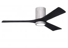 Matthews Fan Company IR3HLK-BW-BK-52 - Irene-3HLK - 52" Three Blade Flush Mount Paddle Fan - 5CCT Integrated LED - Barn Wood Tone Finis