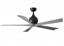 Matthews Fan Company IR5-BK-BW-60 - Irene-5 - 60" Five Blade Paddle Fan - Matte Black Finish - Barn Wood Tone Blades