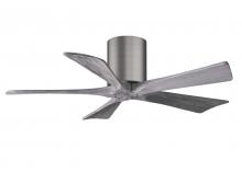 Matthews Fan Company IR5H-BP-BW-42 - Irene-5H - 42" Five Blade Flush Mount Paddle Fan - Brushed Pewter Finish - Barn Wood Tone Blades