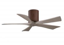 Matthews Fan Company IR5H-WN-GA-42 - Irene-5H - 42" Five Blade Flush Mount Paddle Fan - Walnut Tone Finish - Gray Ash Tone Blades
