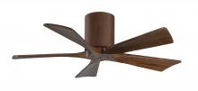 Matthews Fan Company IR5H-WN-WA-42 - Irene-5H - 42" Five Blade Flush Mount Paddle Fan - Walnut Tone Finish - Walnut Tone Blades
