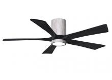 Matthews Fan Company IR5HLK-BW-BK-52 - Irene-5HLK - 52" Five Blade Flush Mount Paddle Fan - 5CCT Integrated LED - Barn Wood Tone Finish