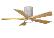 Matthews Fan Company IR5HLK-BW-LM-42 - Irene-5HLK-42" Five Blade Flush Mount Paddle Fan-5CCT Integrated LED-Barn Wood Tone Finish