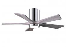 Matthews Fan Company IR5HLK-CR-BW-42 - Irene-5HLK - 42" Five Blade Flush Mount Paddle Fan - 5CCT Integrated LED - Polished Chrome Finis