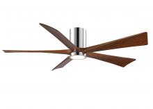 Matthews Fan Company IR5HLK-CR-WA-60 - Irene-5HLK - 60" Five Blade Flush Mount Paddle Fan - 5CCT Integrated LED - Polished Chrome Finis