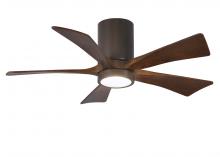 Matthews Fan Company IR5HLK-TB-WA-42 - Irene-5HLK - 42" Five Blade Flush Mount Paddle Fan - 5CCT Integrated LED - Textured Bronze Finis