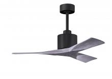 Matthews Fan Company NK-BK-BW-42 - Nan - 42" Ceiling Fan - Matte Black Finish - Barn Wood Tone Blades