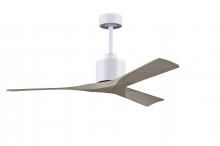 Matthews Fan Company NK-MWH-GA-52 - Nan - 52" Ceiling Fan - Matte White Finish - Gray Ash Tone Blades