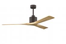 Matthews Fan Company NK-TB-LM-60 - Nan - 60" Ceiling Fan - Textured Bronze Finish - Light Maple Tone Blades