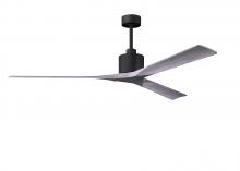 Matthews Fan Company NKXL-BK-BW-72 - Nan XL - 72" Ceiling Fan - Matte Black Finish - Barn Wood Tone Blades
