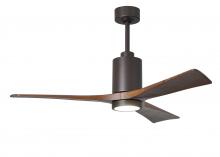 Matthews Fan Company PA3-TB-WA-52 - Patricia-3 - 52" Three Blade Ceiling Fan - 5CCT Integrated LED - Textured Bronze Finish