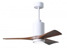 Matthews Fan Company PA3-WH-WA-42 - Patricia-3 - 42" Three Blade Ceiling Fan - 5CCT Integrated LED - Gloss White Finish