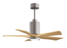 Matthews Fan Company PA5-BN-LM-42 - Patricia-5-42" Five Blade Ceiling Fan-5CCT Integrated LED-Brushed Nickel Finish