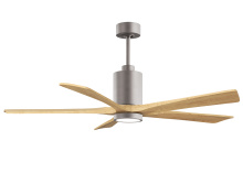 Matthews Fan Company PA5-BN-LM-60 - Patricia-5-60" Five Blade Ceiling Fan-5CCT Integrated LED-Brushed Nickel Finish