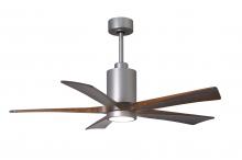 Matthews Fan Company PA5-BN-WA-52 - Patricia-5 - 52" Five Blade Ceiling Fan - 5CCT Integrated LED - Brushed Nickel Finish