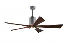Matthews Fan Company PA5-CR-WA-60 - Patricia-5 - 60" Five Blade Ceiling Fan - 5CCT Integrated LED - Polished Chrome Finish