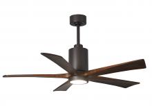Matthews Fan Company PA5-TB-WA-52 - Patricia-5 - 52" Five Blade Ceiling Fan - 5CCT Integrated LED - Textured Bronze Finish