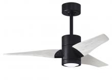 Matthews Fan Company SJ-BK-MWH-42 - Super Janet - 42" Ceiling Fan - Integrated LED - Matte Black Finish - Matte White Blades
