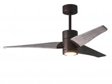 Matthews Fan Company SJ-TB-BW-52 - Super Janet - 52" Ceiling Fan - Integrated LED - Textured Bronze Finish - Barn Wood Tone Blades