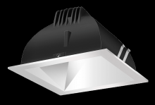 RAB Lighting NDLED6SD-80YHC-M-S - RECESSED DOWNLIGHTS 20 LUMENS NDLED6SD 6 INCH SQUARE UNIVERSAL DIMMING 80 DEGREE BEAM SPREAD 3000K