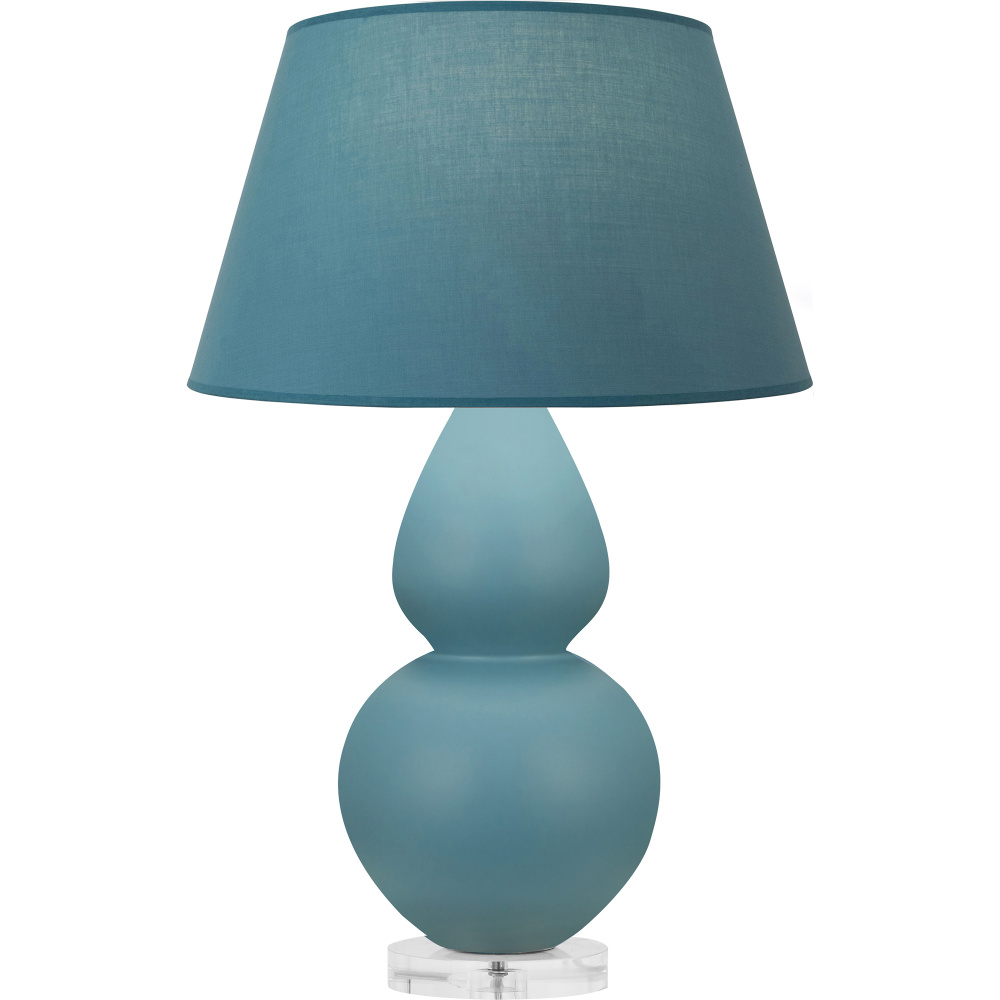 Matte Steel Blue Double Gourd Table Lamp