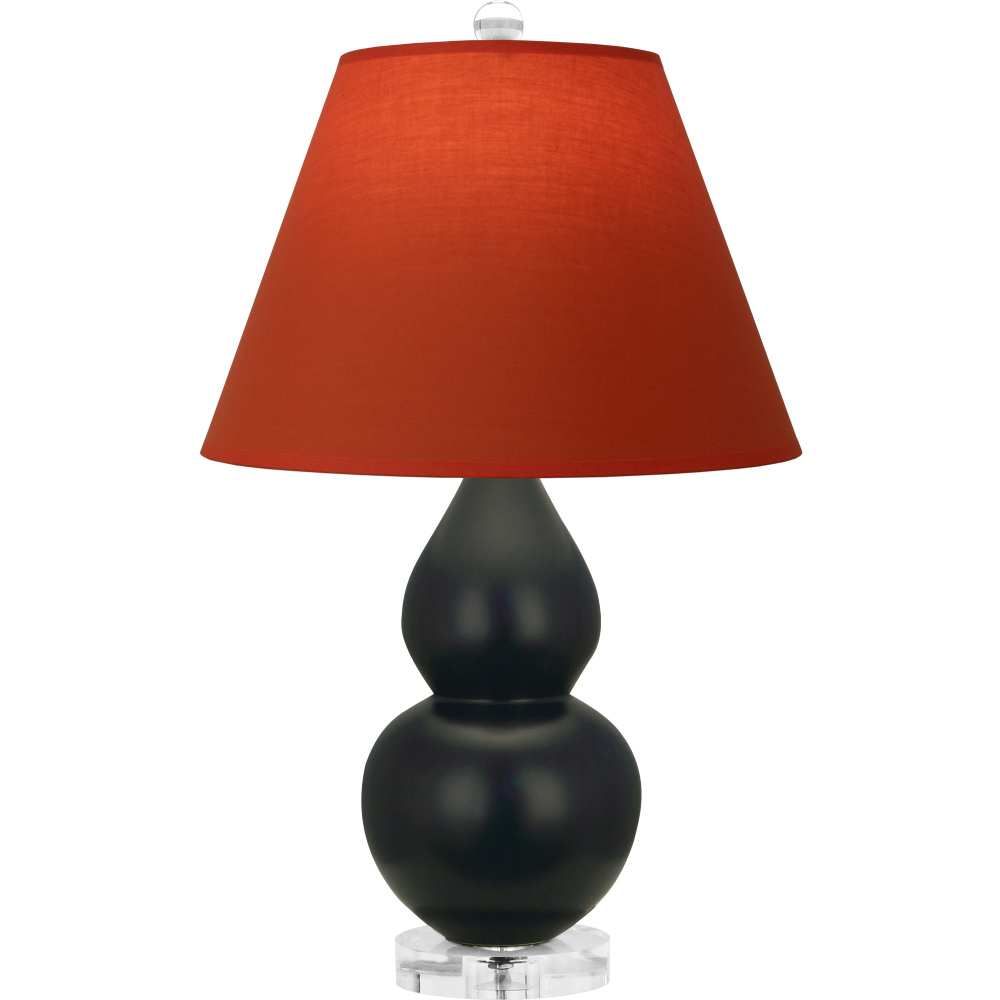 Matte Obsidian Small Double Gourd Accent Lamp