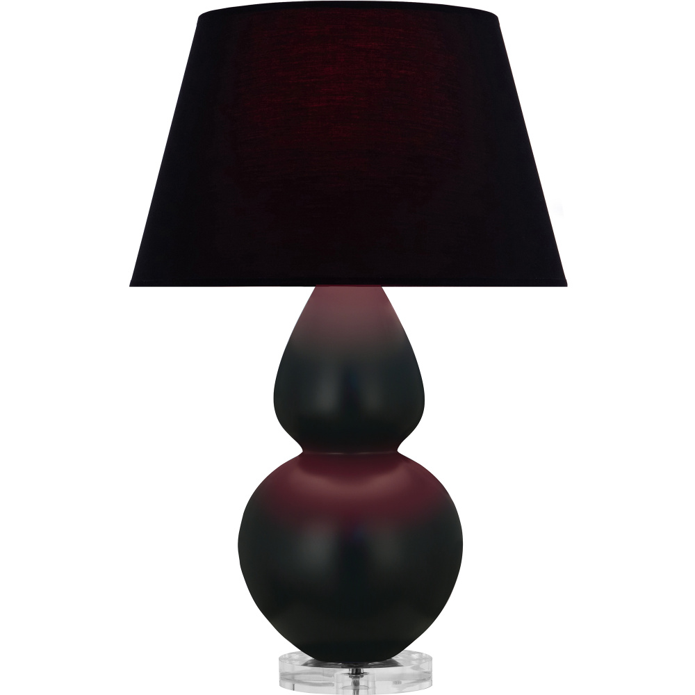 Matte Obsidian Double Gourd Table Lamp