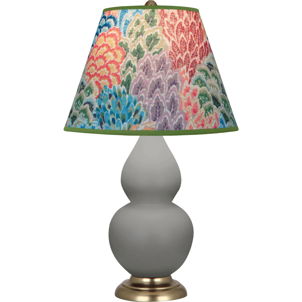 Matte Smokey Taupe Small Double Gourd Accent Lamp