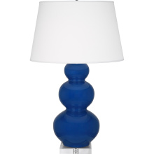 Robert Abbey CT43X - Cobalt Triple Gourd Table Lamp