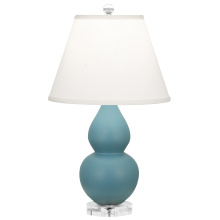 Robert Abbey MOB53 - Matte Steel Blue Small Double Gourd Accent Lamp
