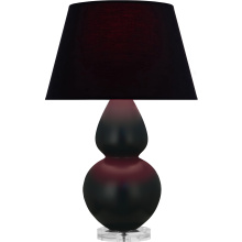Robert Abbey MOS23K - Matte Obsidian Double Gourd Table Lamp